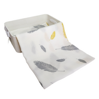 Pack 4 piezas •Gray & Mustard Feathers•