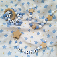 Collar de lactancia •Stars• azul